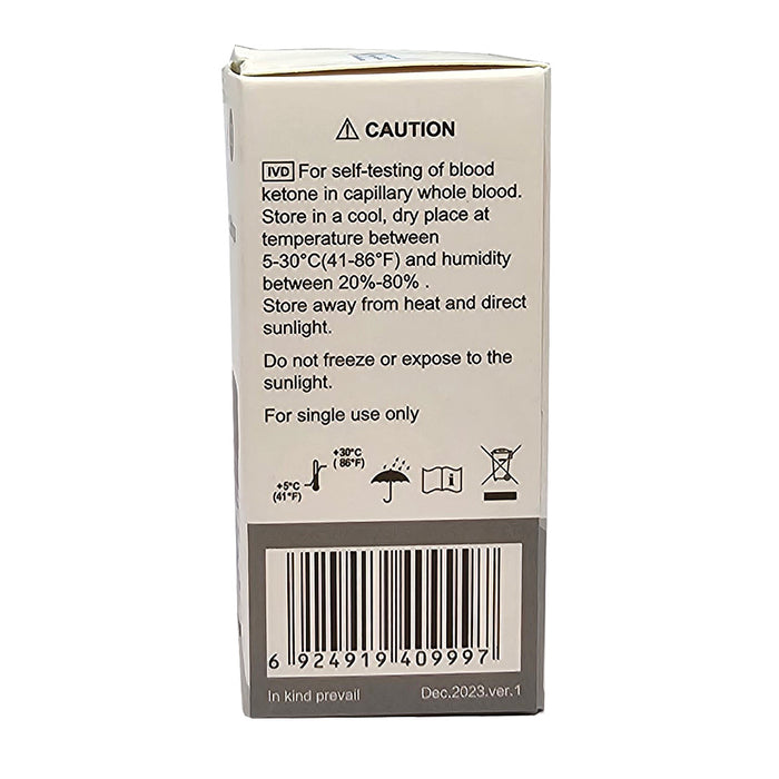 Ketone Blood Tester Strips Yasee KT-01 | 75/strips