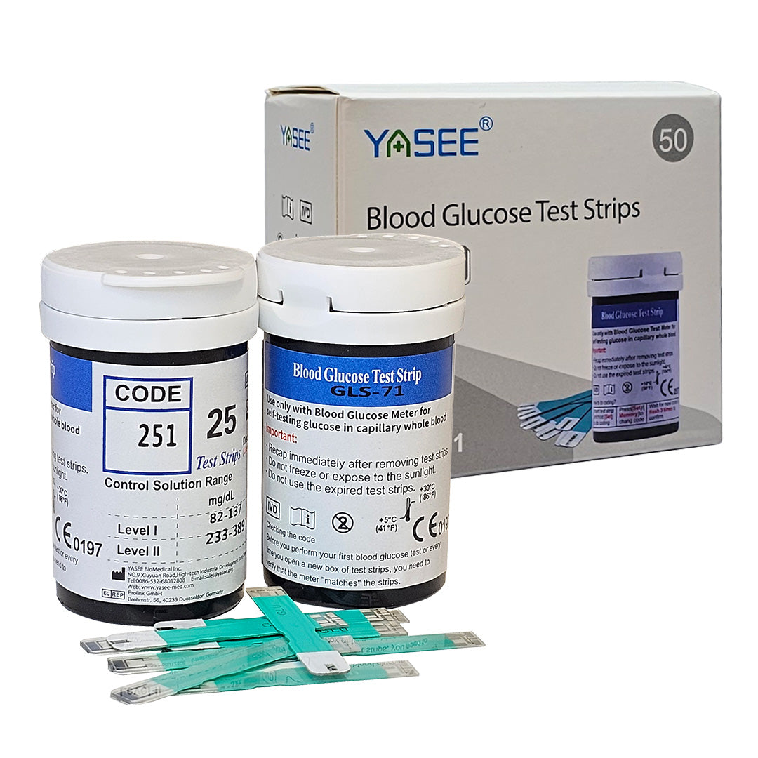 Yasee Blood Glucose Test Strips 50pcs – High-Precision Replacement Str ...